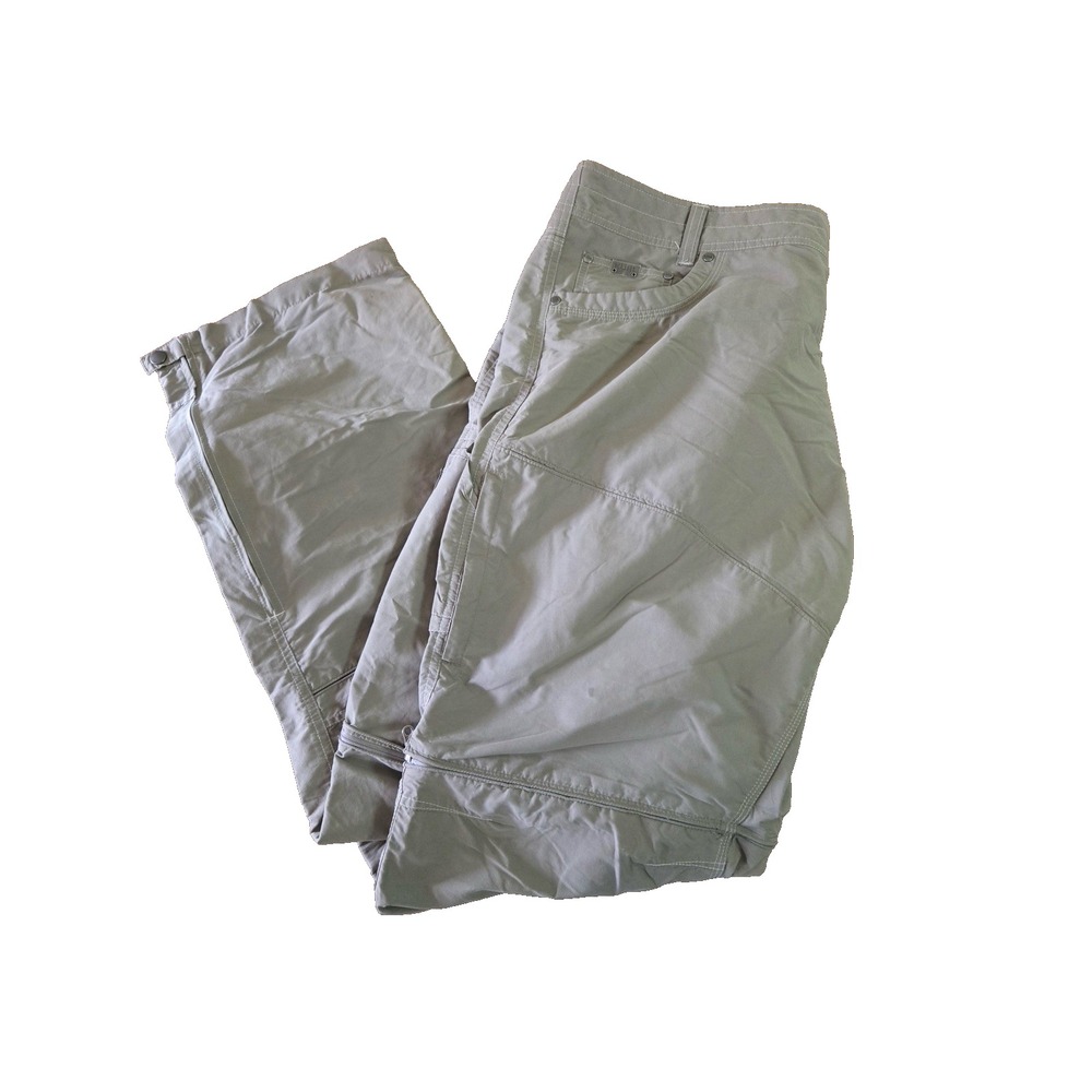 Kuhl Liberator Convertible Mens Pants Size 40‎ X 32 Sage Green Zip Off